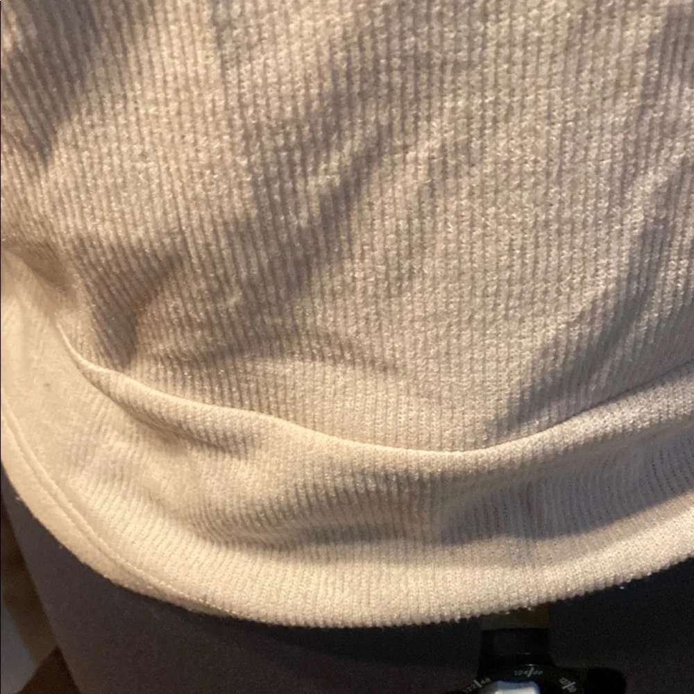 * SHEIN Cream Relaxed - faux Wrap knit top